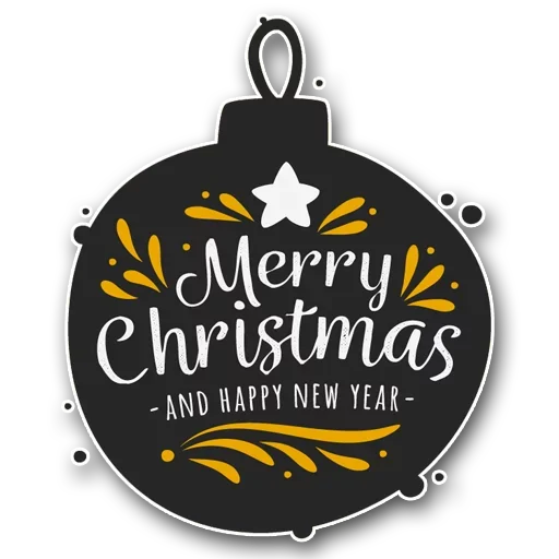 Telegram Sticker «Happy Merry Christmas» ⛄