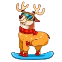 Happy New Deer emoji 🏂