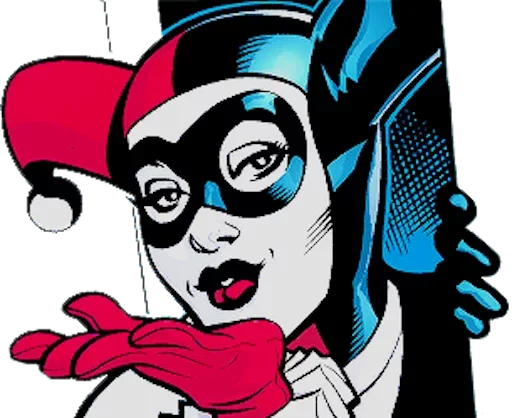 Telegram stiker «Harley Quinn» 😢