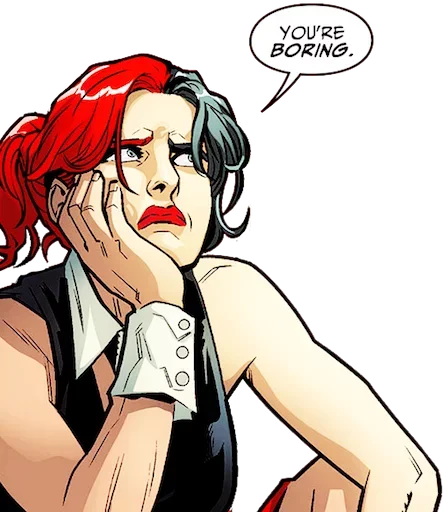 Telegram stiker «Harley Quinn» 🤨