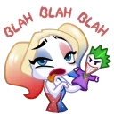 Harley Quinn emoji 😒