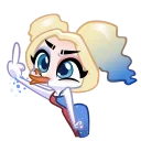 Harley Quinn emoji 🖕
