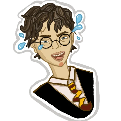 Harry Potter & his friends stiker 😂