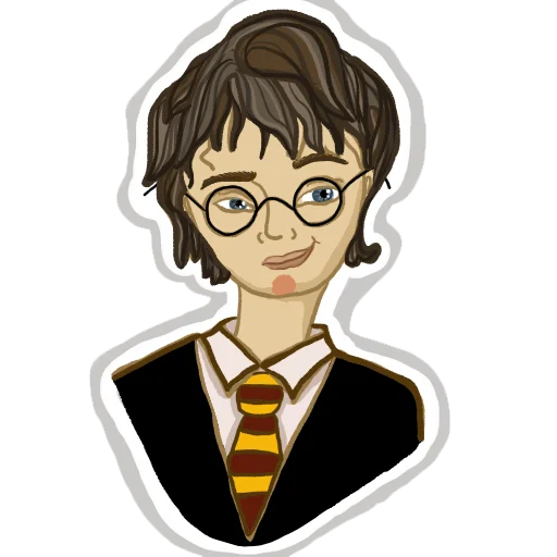 Telegram stiker «Harry Potter & his friends» 😏