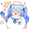 Telegram emoji «Hatsune Miku» 🙀