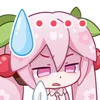 Telegram emojisi «Hatsune Miku» 😅