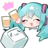Telegram emojisi «Hatsune Miku» 😙