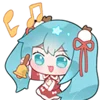 Hatsune Miku emoji 🤗