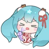Hatsune Miku emoji 😵