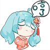 Telegram emojisi «Hatsune Miku» 🫤