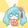 Hatsune Miku emoji 😇