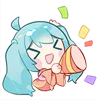 Hatsune Miku emoji 🎉