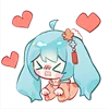 Telegram emojisi «Hatsune Miku» 🥰
