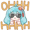 Telegram emojisi «Hatsune Miku» 😝