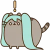 Telegram emoji Hatsune Miku Pusheen