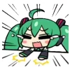 Hatsune Miku emoji 😤