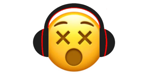 Headphones emoji 😵