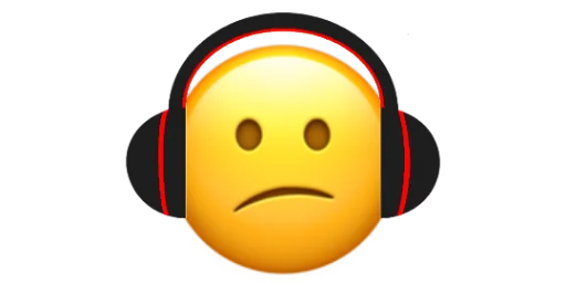 Headphones emoji 😕