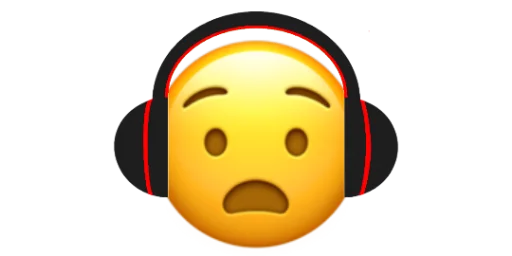 Headphones emoji 😧