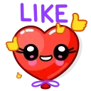 Helium Hearts emoji 👍