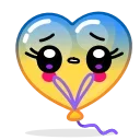 Helium Hearts emoji 😨