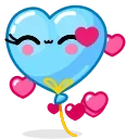 Helium Hearts emoji 👋