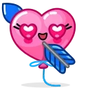 Helium Hearts emoji 💘