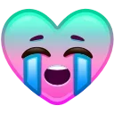 Емодзі Heart Emoji 😭