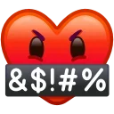 Емодзі Heart Emoji 🤬