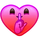 Heart Emoji emoji 🤫