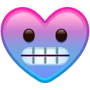Heart Emoji emoji 😬