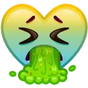 Емодзі Heart Emoji 🤮