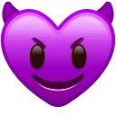 Heart Emoji emoji 😈