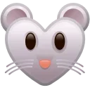 Эмодзи Heart Emoji 🐭