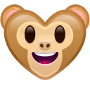 Эмодзи Heart Emoji 🐵
