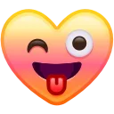 Heart Emoji sticker 😜