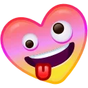 Heart Emoji sticker 🤪