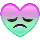 Heart Emoji sticker 😞