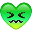 Heart Emoji sticker 😖
