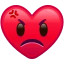 Heart Emoji sticker 😡