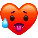 Heart Emoji sticker 🥵