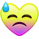 Heart Emoji sticker 😓