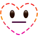 Heart Emoji sticker 🫥