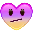Heart Emoji sticker 🫤