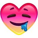 Heart Emoji sticker 🤤