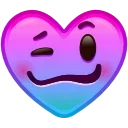 Heart Emoji sticker 🥴
