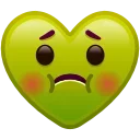 Heart Emoji sticker 🤢
