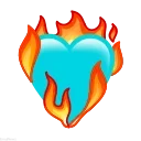 Hearts emoji 🩵