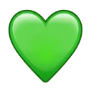 Hearts emoji 💚