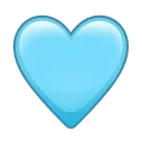 Hearts emoji 🩵